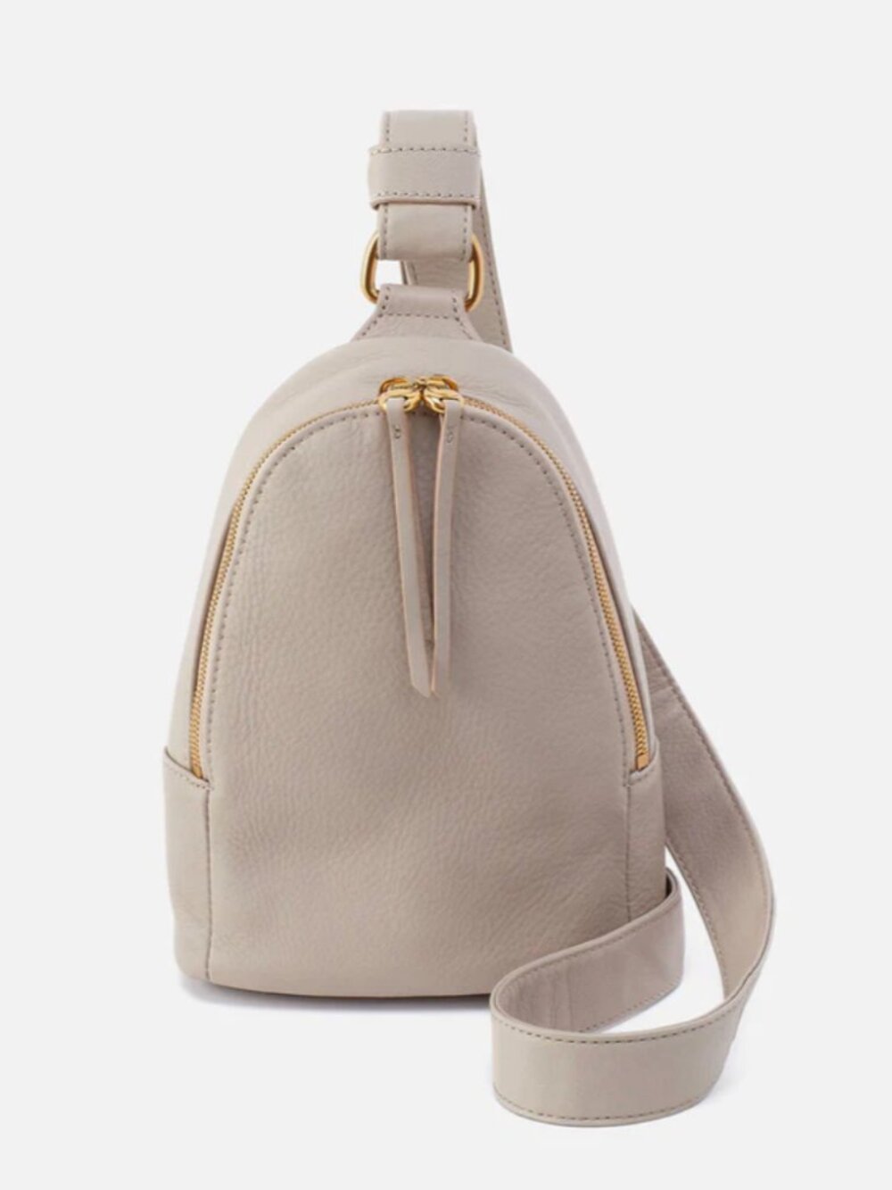 NEW Hobo Brand Pebbled Leather Taupe Fern Sling